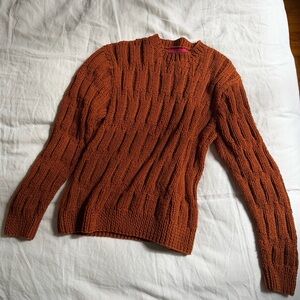 The Elder Statesman Rust Sweater